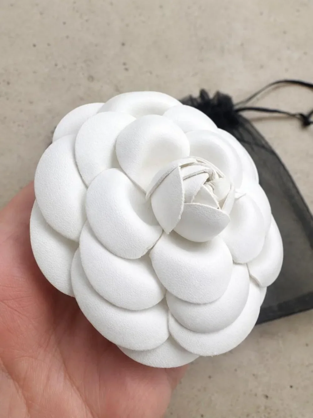 Elegant Vintage Camellia Flower Brooch Pin for Bridal, Dress, Scarf & Jewelry